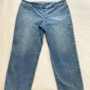Chico's Denim Pull On Jegging Ombre Ankle Jeans 3